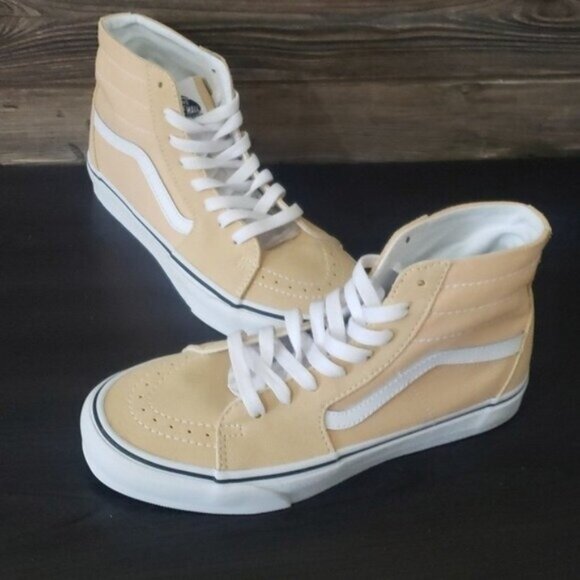 New Vans Sk8 Hi Color Theory Honey Peach High Top Sneakers - Picture 2 of 10